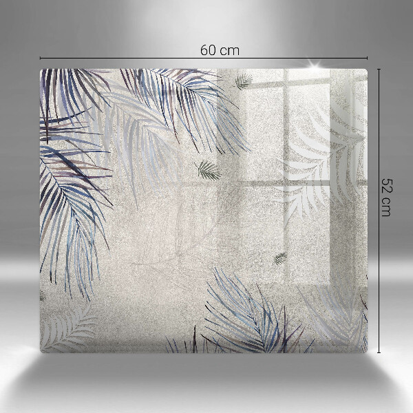 Tábua de corte de vidro Folhas sutis