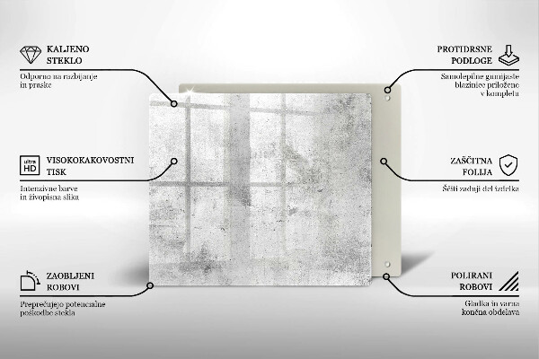 Tábua de vidro Textura de concreto