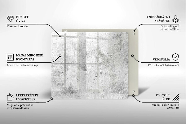 Tábua de vidro Textura de concreto