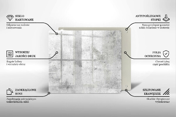 Tábua de vidro Textura de concreto