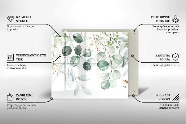 Tábua de cortar alimentos Plantas pintadas