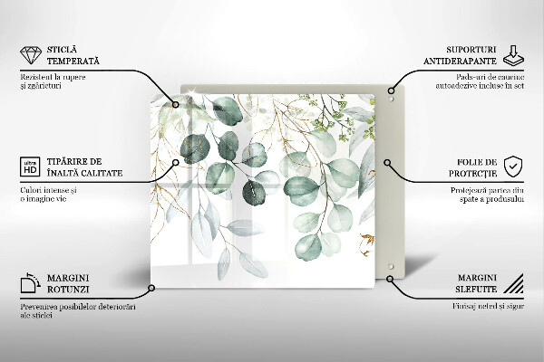 Tábua de cortar alimentos Plantas pintadas