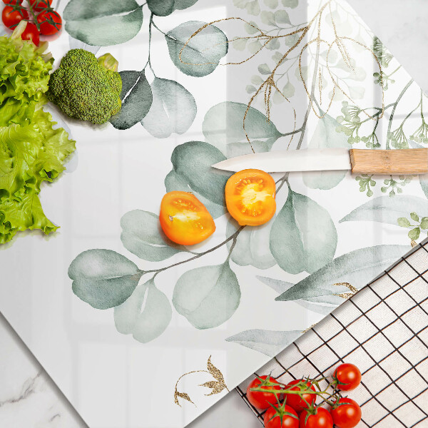 Tábua de cortar alimentos Plantas pintadas