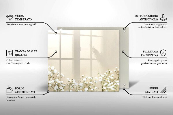 Tábua cozinha Flores boho de Gypsophila