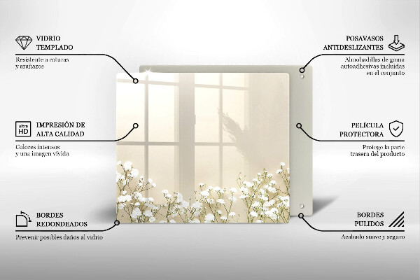 Tábua cozinha Flores boho de Gypsophila