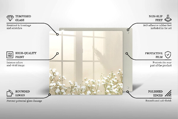 Tábua cozinha Flores boho de Gypsophila