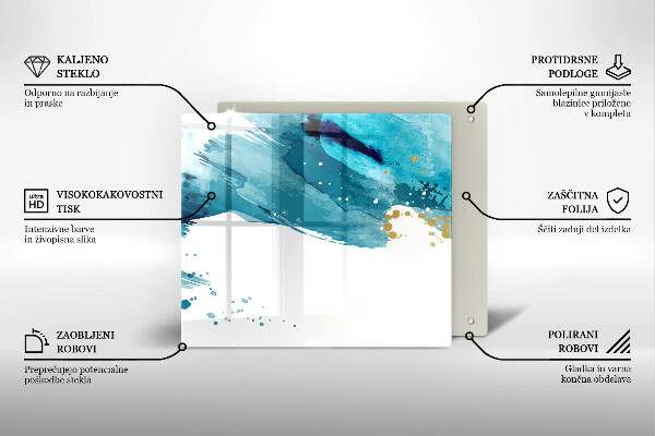 Tábua cozinha Manchas azuis