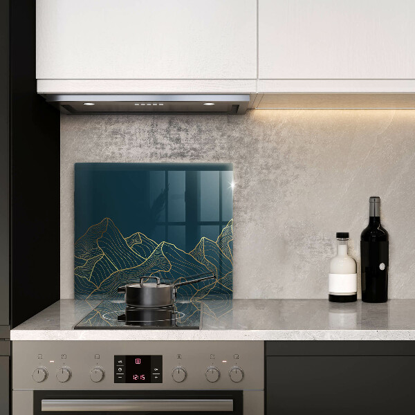 Tábua de cortar de vidro Montanhas abstratas