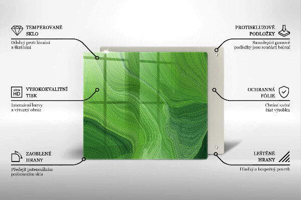 Tábua de cortar de vidro Textura abstrata