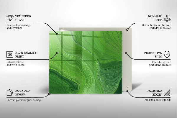 Tábua de cortar de vidro Textura abstrata