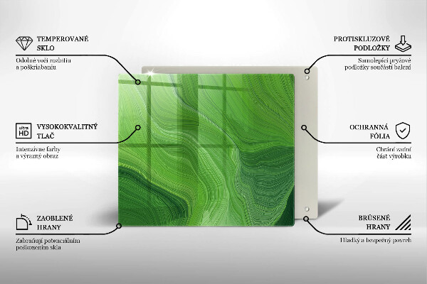 Tábua de cortar de vidro Textura abstrata