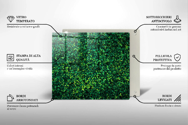 Tábua de cortar Planta com folhas pequenas