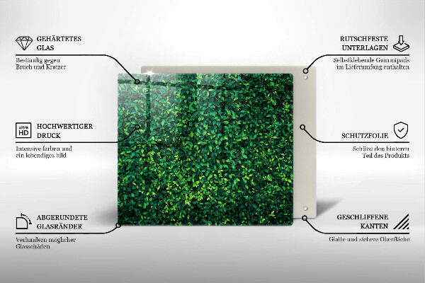 Tábua de cortar Planta com folhas pequenas