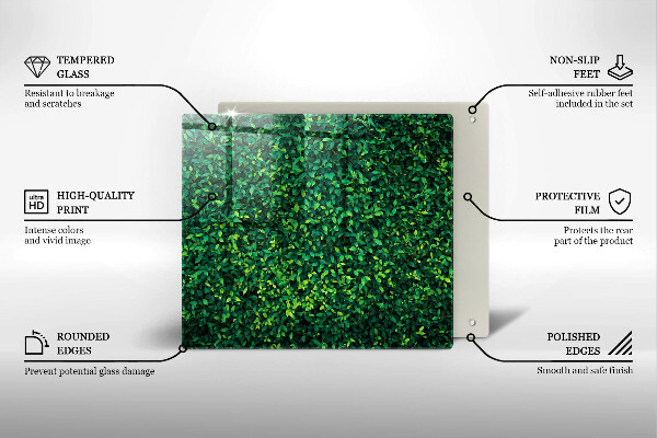 Tábua de cortar Planta com folhas pequenas