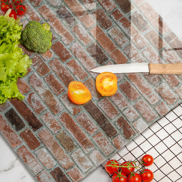 Tábua de cortar alimentos Parede de tijolos antigos