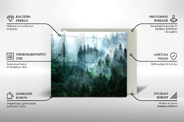 Tábua cozinha Floresta no nevoeiro