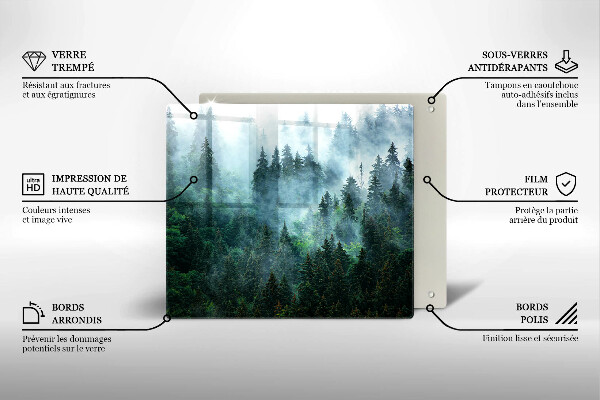 Tábua cozinha Floresta no nevoeiro