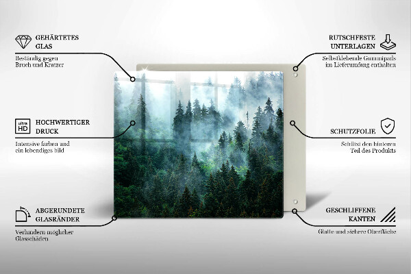 Tábua cozinha Floresta no nevoeiro