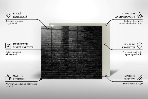 Tábua de cortar alimentos parede de tijolos