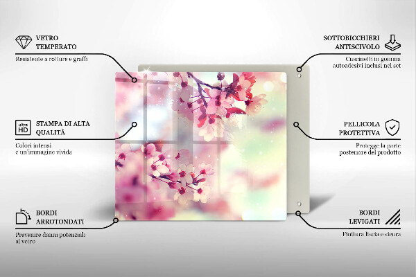 Tábua para corte Flores de macieira da natureza