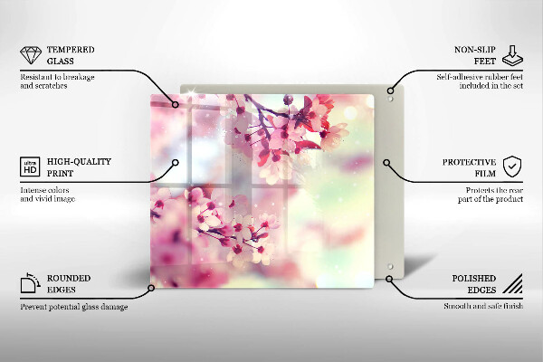 Tábua para corte Flores de macieira da natureza