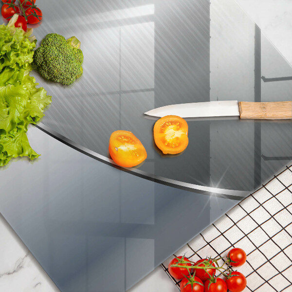 Tábua de cortar de vidro Padrão de abstração de metal