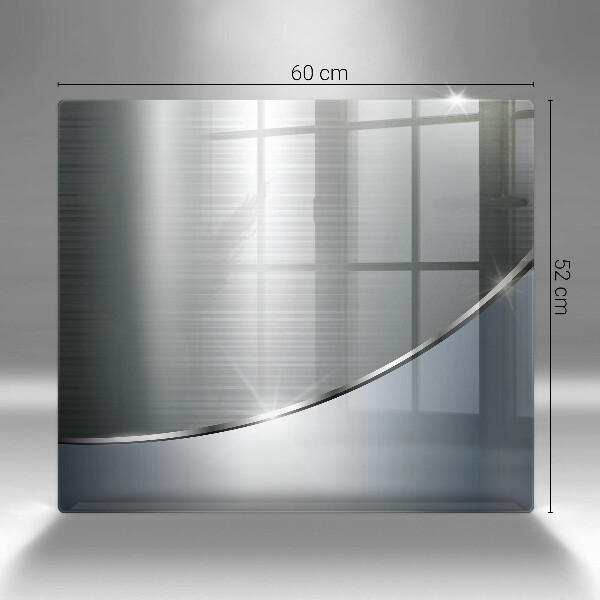 Tábua de cortar de vidro Padrão de abstração de metal