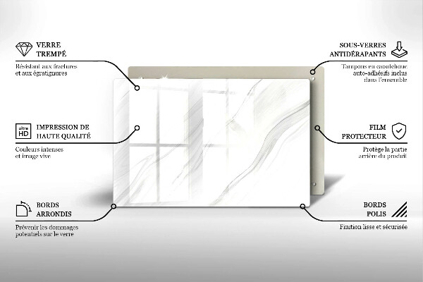 Tábua de cortar Mármore delicado