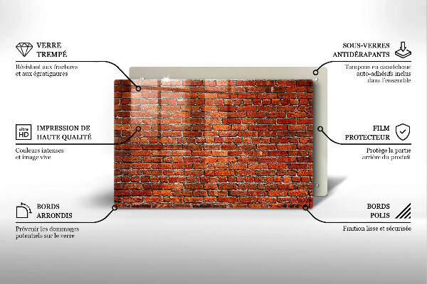 Tábua cozinha Parede de tijolos