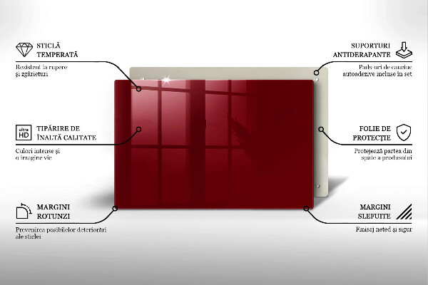 Tábua para corte Cor bordô