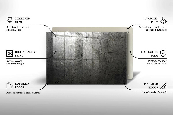 Tábua de corte Textura metálica
