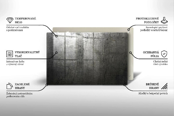 Tábua de corte Textura metálica