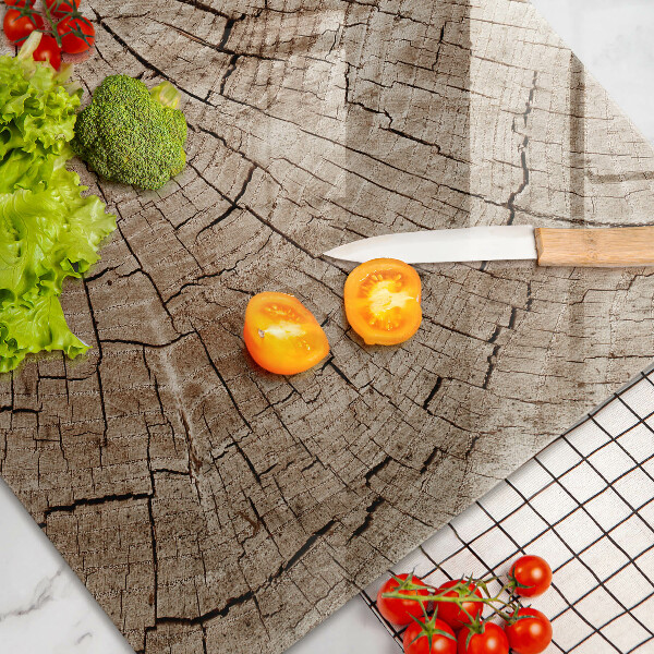 Tábua de cortar alimentos Seção transversal de uma árvore