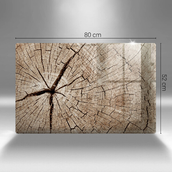 Tábua de cortar alimentos Seção transversal de uma árvore