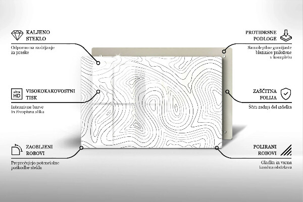 Tábua de corte Formas abstratas