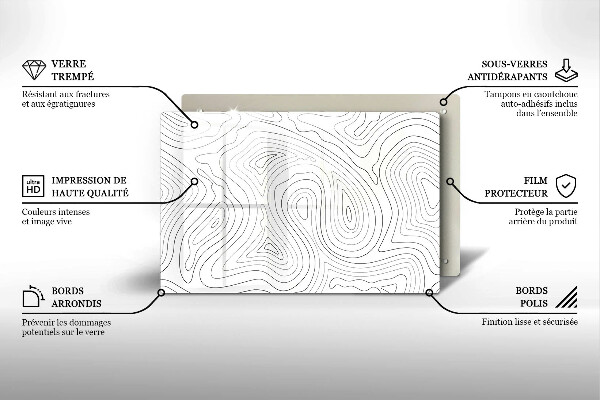 Tábua de corte Formas abstratas