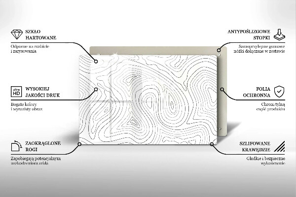 Tábua de corte Formas abstratas