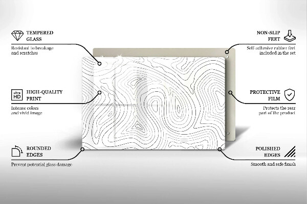 Tábua de corte Formas abstratas