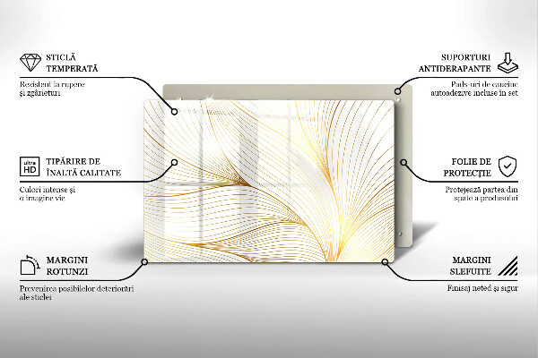 Tábua de cortar Padrão de linha moderno