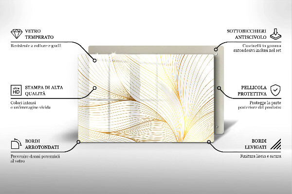 Tábua de cortar Padrão de linha moderno