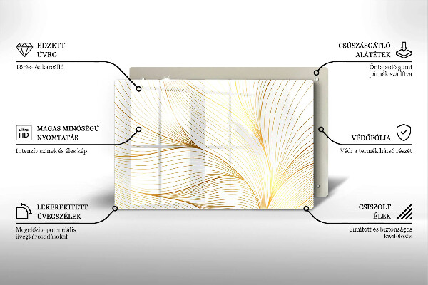 Tábua de cortar Padrão de linha moderno