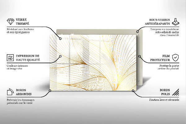 Tábua de cortar Padrão de linha moderno