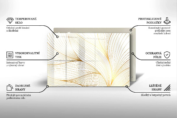 Tábua de cortar Padrão de linha moderno