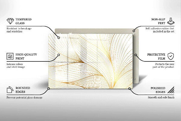 Tábua de cortar Padrão de linha moderno