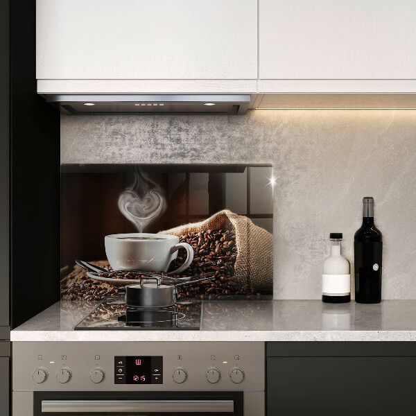 Tábua de corte Café e uma xícara