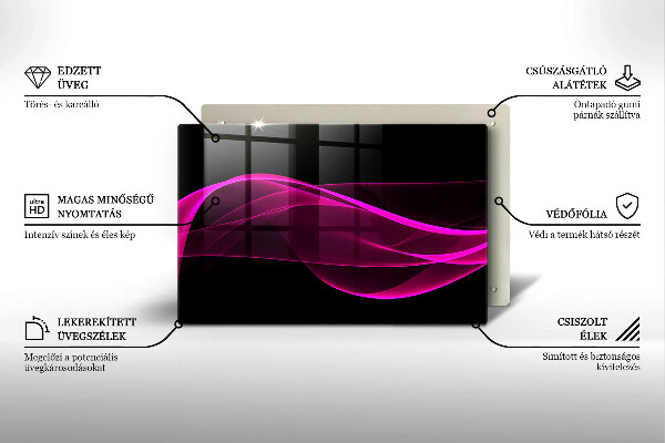 Tábua corte Abstração rosa