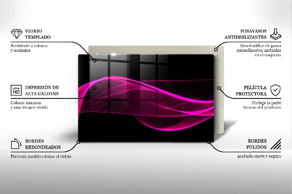 Tábua corte Abstração rosa