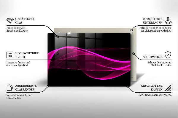 Tábua corte Abstração rosa