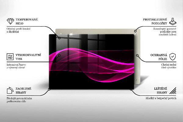 Tábua corte Abstração rosa