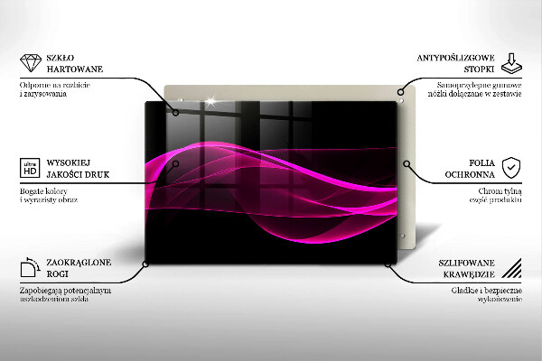Tábua corte Abstração rosa